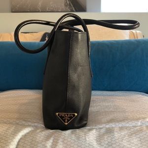 Vintage Prada Cinghiale Shopper Bag in Moro